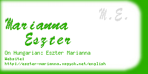 marianna eszter business card